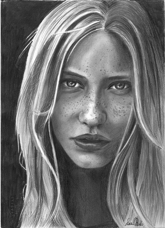 Arianna Pencil drawing by Laura Muolo | Artfinder
