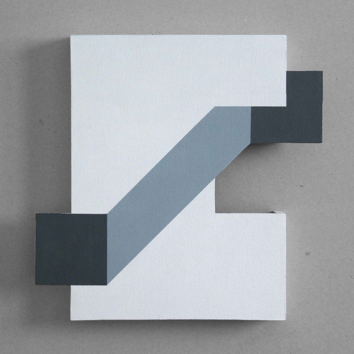 Geometric Abstract Acrylic Painting By Martin Singer, 13 X 13", B2P1T-24, Original Artwork