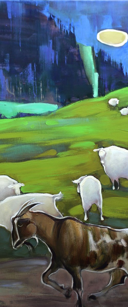 A random passerby. Mountain landscape by Anastasiia Kraineva (Masniuk)