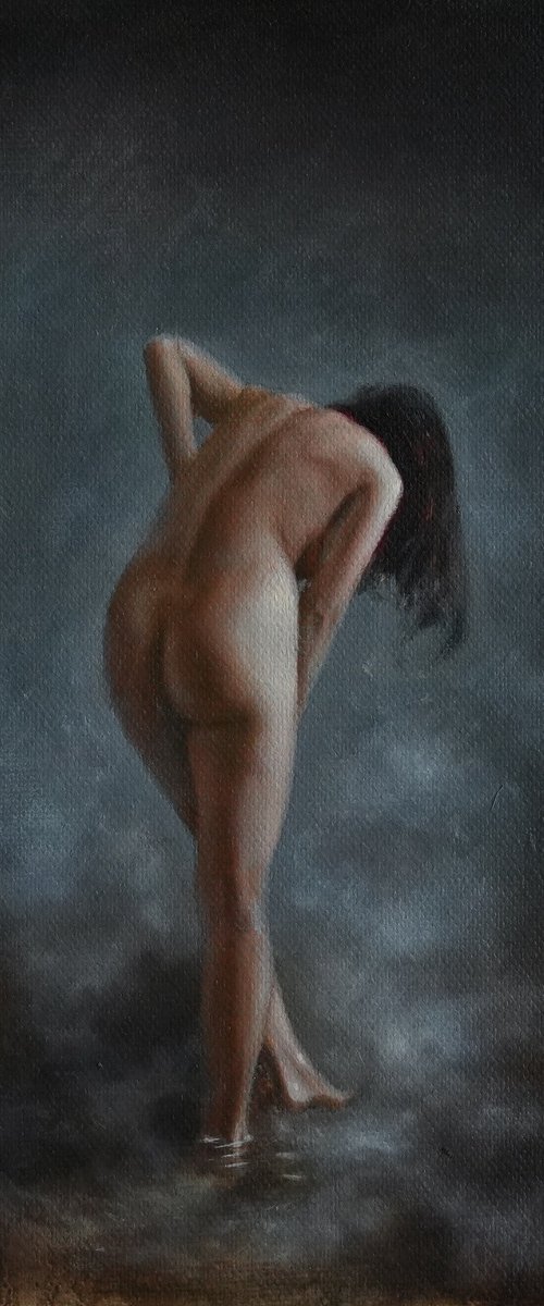 Bather by Bishan Singh