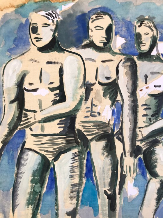 Three Bathers”