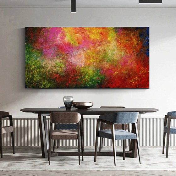 Abstract,red,yellow,orange,green,christmas sale was 1700 USD now 1150 USD.