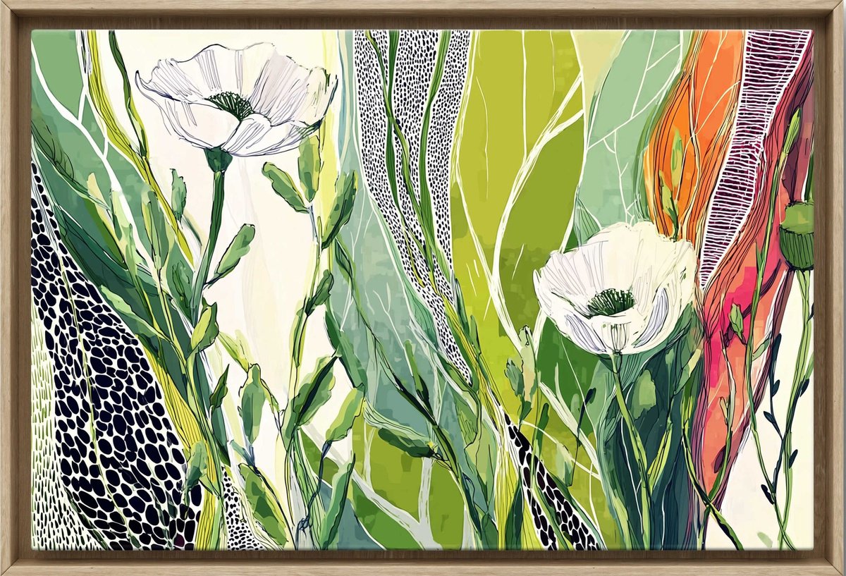 Dance Of Poppies #3 By V+V Kniazievi, 47 X 31, Artwork For Sale On Artfinder
