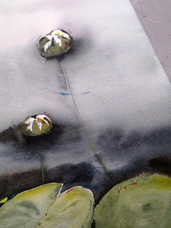 Water lilies painting