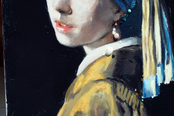 Girl with a Pearl Earring, after Vermeer (L'une 108)