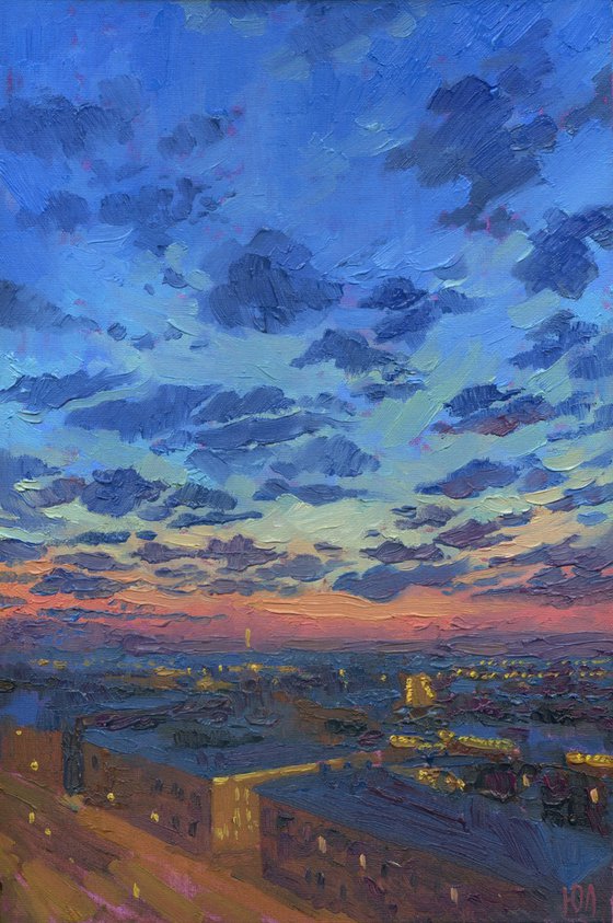 White nights sky city