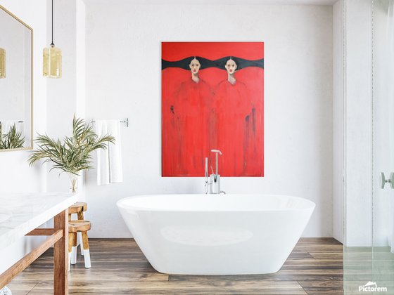 My Red — Twin Figures in Silence