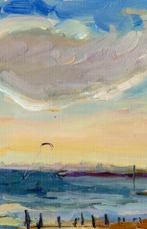 Sunset on the Hove beach 01 by Tanya Sun