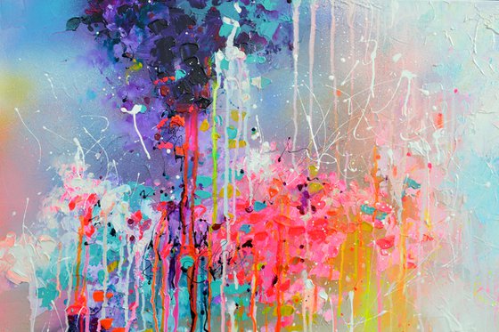 Fresh Moods 48, Large Gallery Quality Ready to Hang Abstract Painting FREE SHIPPING