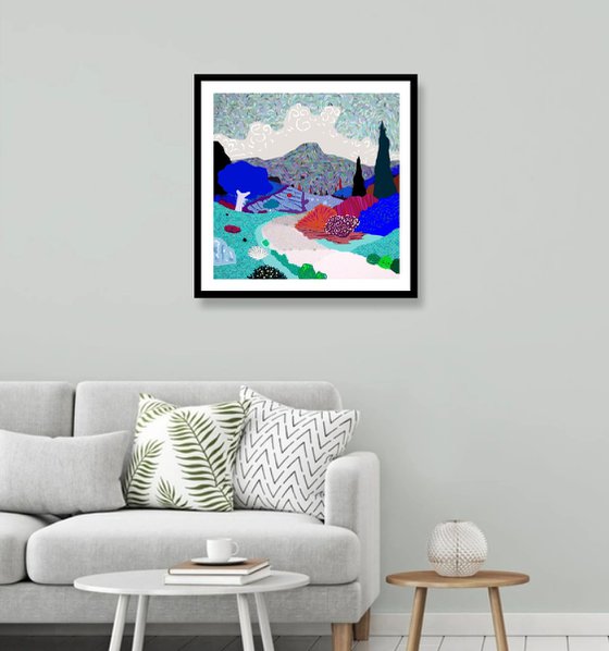 Walking in the fields