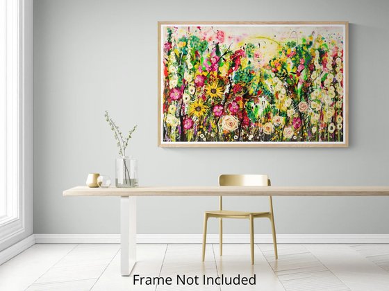 Honeyglow Grove; Abstract Floral Landscape