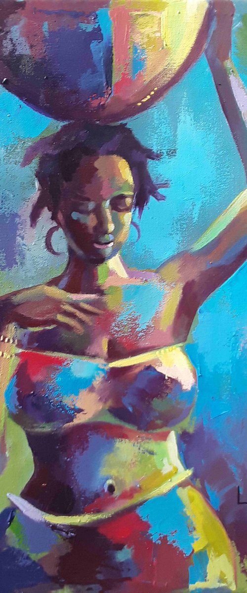 Lovely African lady by Alex Mensah