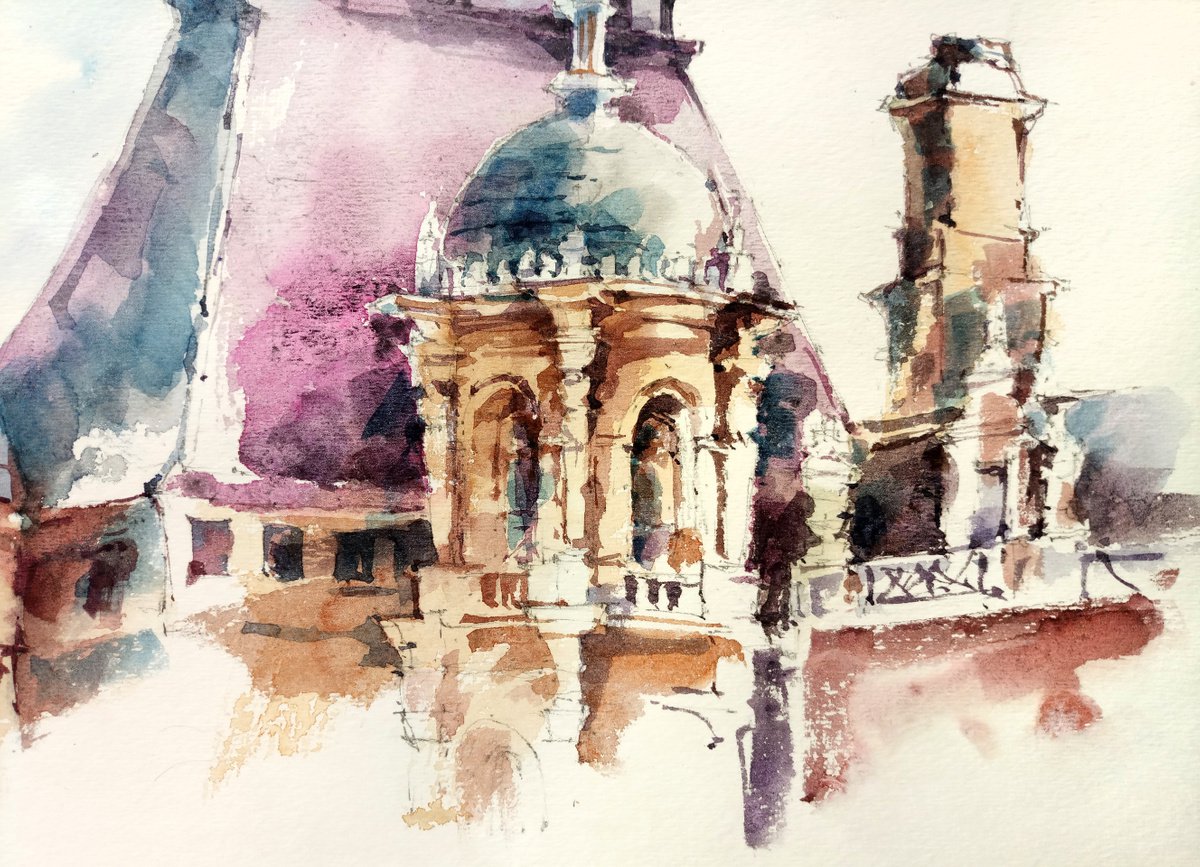 Watercolor with detailed rendering: …» — создано в Шедевруме