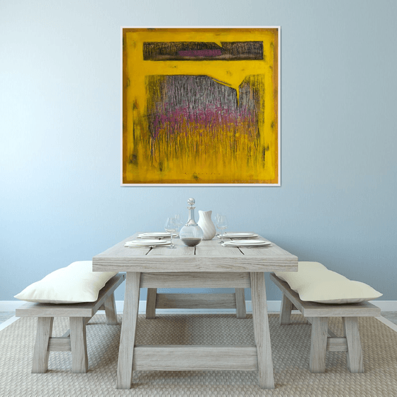 Voices in Yellow_48"X48"