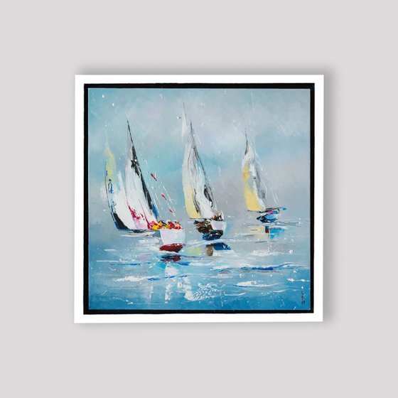 Sailing(framed 22,5"x22,5")