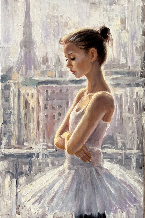 A ballerina girl in Paris