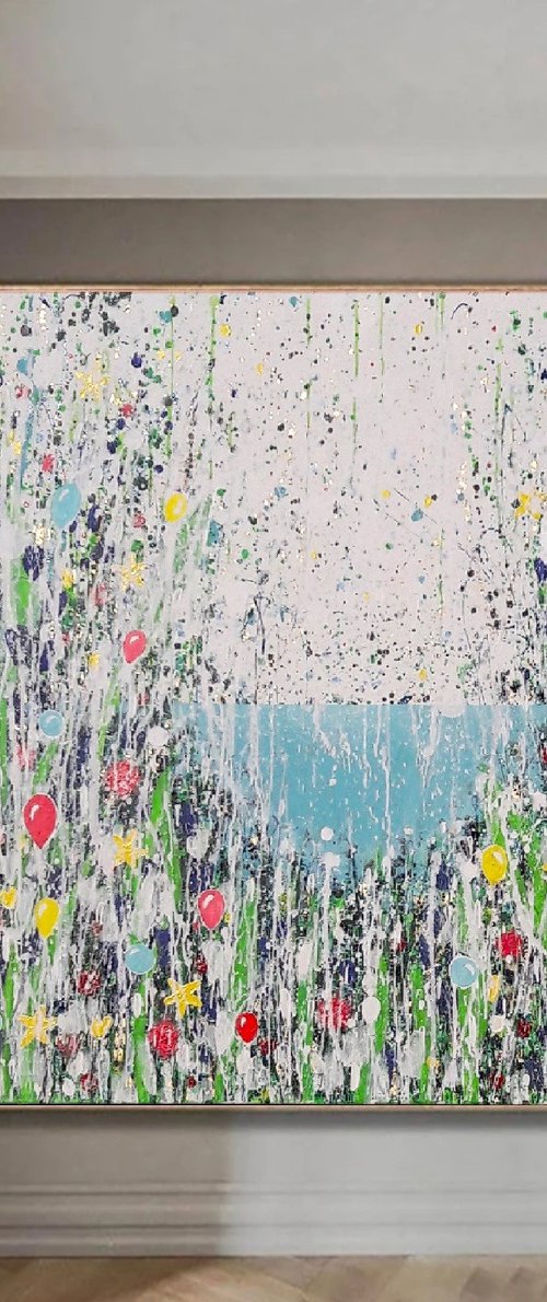 Summer Vibes - large painting by Christina Reiter