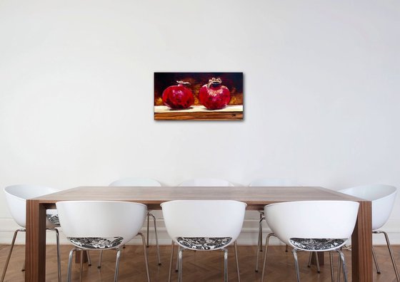 Still life with Pomegranates