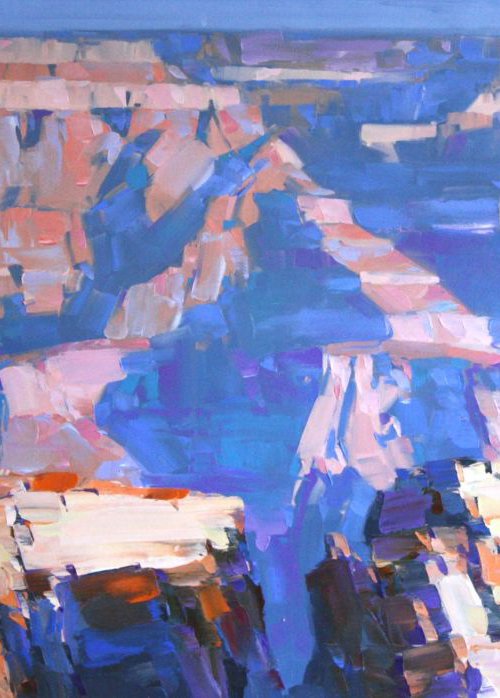 Grand Canyon Contemporary Original oil painting on Canvas Large Size Wall Art by Vahe Yeremyan