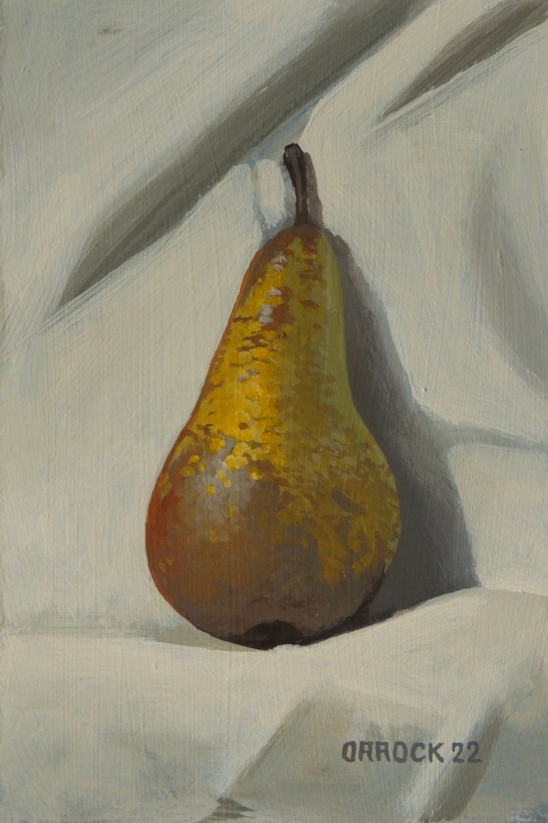 A solitary Pear by Peter Orrock