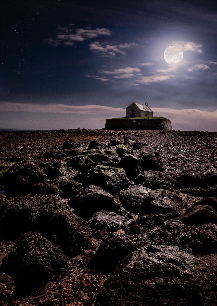 Moonlit Church by Peter Verity