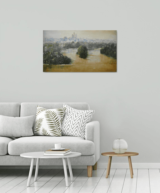 Pogled na ušće - zeleno i zlatno