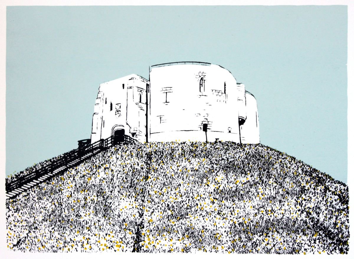 Clifford’s Tower with Daffodils by Sarah Harris