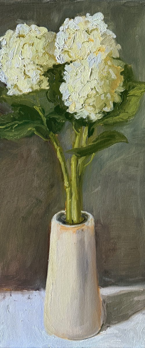 White Hydrangea by Kate Sosonna