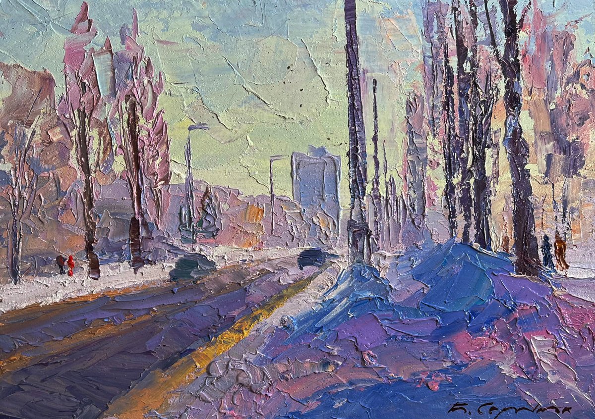 After The Night Snowstorm By Boris Serdyuk, 11 X 8, Artwork For Sale On Artfinder