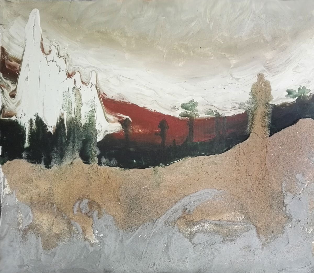Surrealistic Acrylic Painting , Qwvjh By Stefano Mazzolini, 28 X 20, Artwork For Sale On Artfinder