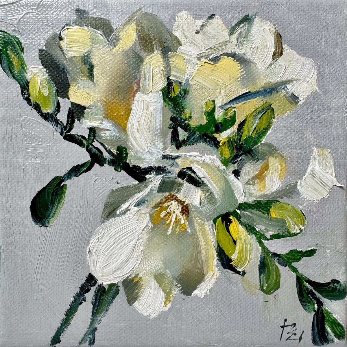 Spring Flowers By Olena Hromova, 6 X 6, Artwork For Sale On Artfinder