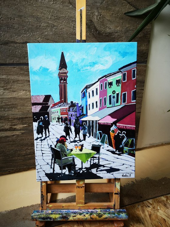 Early afternoon aperitif in Burano