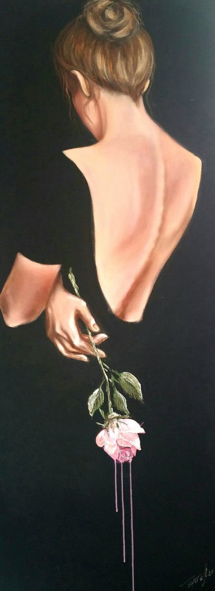 Expressive Oil Painting , Rivaux By Elena Kraft, 22 X 57, Artwork For Sale On Artfinder