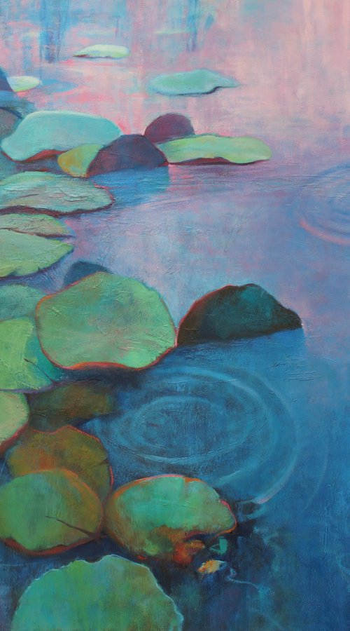 Ripples on a Lily Pond by Sandra Michele Knight