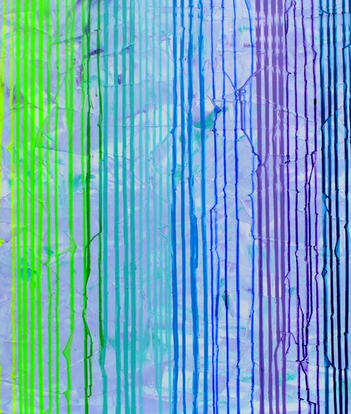 160x80x4 cm Melted Rainbow - XXXL Large Modern Abstract Big Painting,  Large Painting - Ready to Hang, Hotel and Restaurant Wall Decoration by Soos Tiberiu