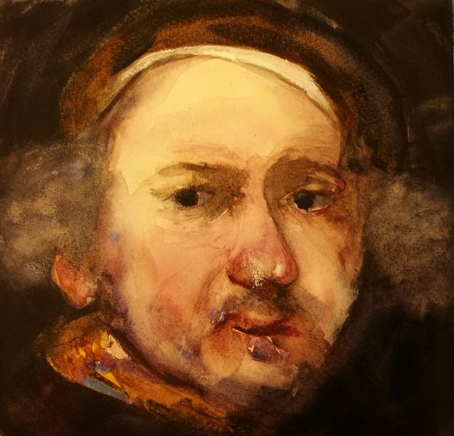 Rembrandt's Eyes (Hommage à Rembrandt) by Daniela Roughsedge