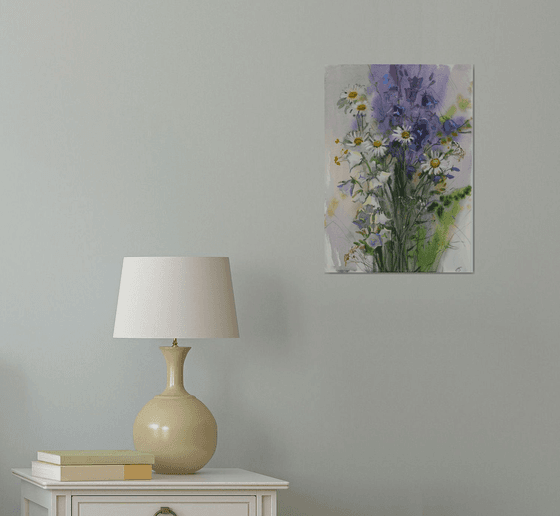 Bouquet with white bells.