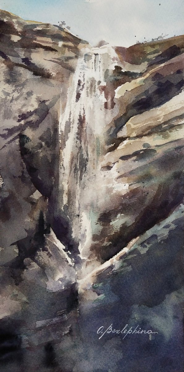 Irganay. Waterfall by Olga Bezlepkina