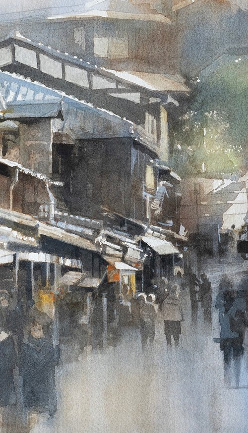Walking Down Ninenzaka, Kyoto by Masato Watanabe