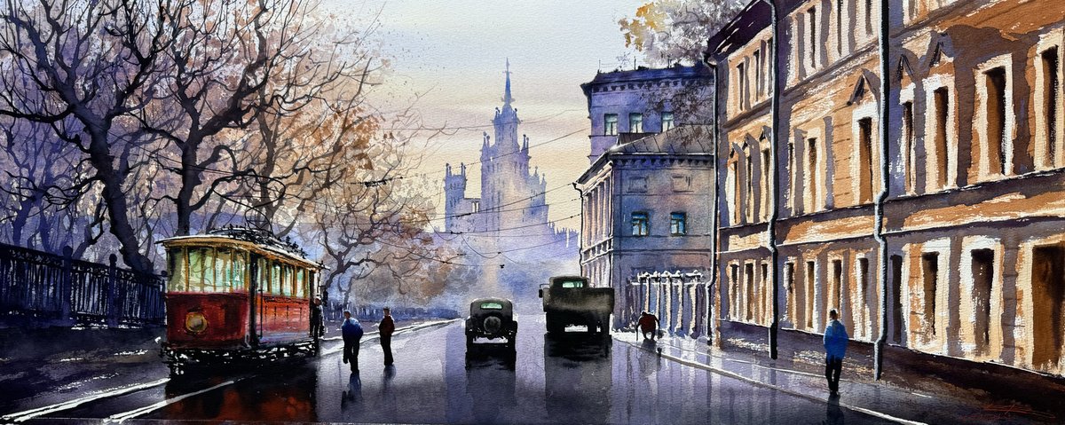 Yauzsky boulevard. Moscow by Igor Dubovoy