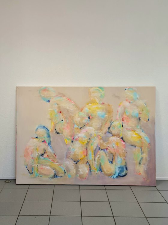 Figure study in yellow