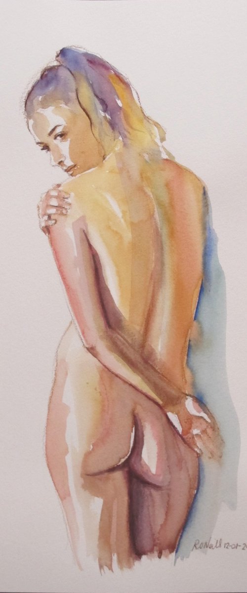 female nude back study by Rory O’Neill