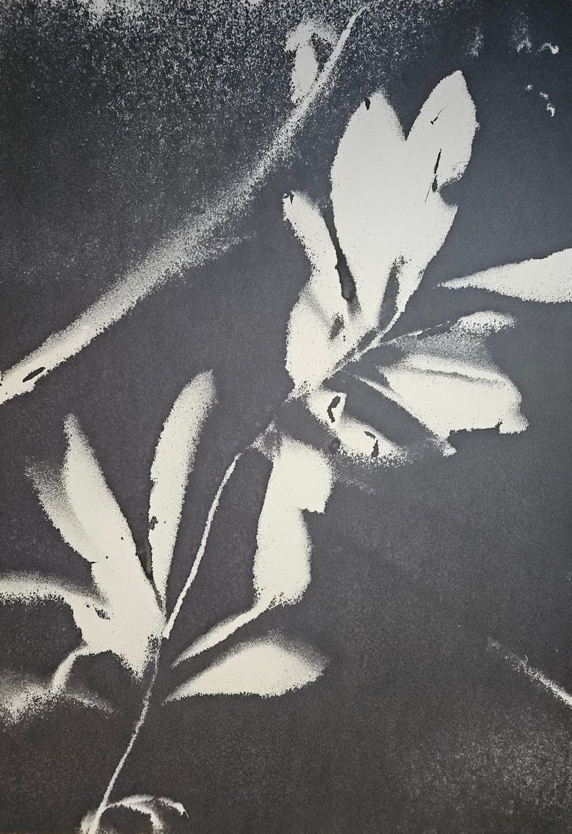 Surrealistic Botanical Acrylic Painting By Stefano Mazzolini, 28 X 41", Rf35, Original Artwork