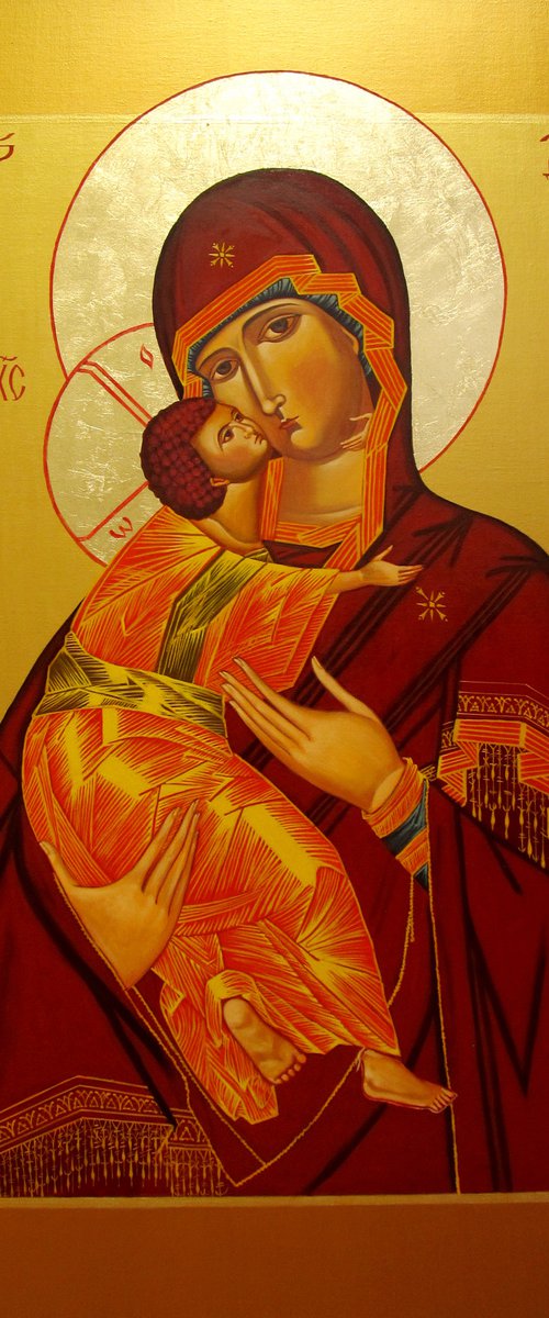 Icon "Iversk's Mother of God" by Serhiy Roy