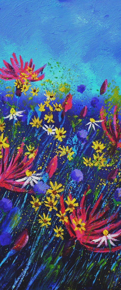 Summer Wild pink flowers flowers -7725 by Pol Henry Ledent