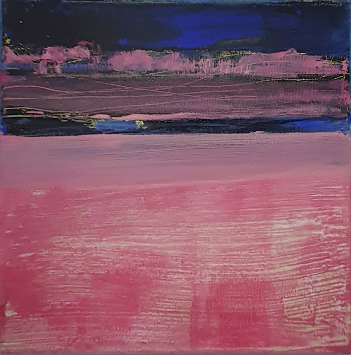 Abstract Landscape Blue and Pink by Cristian Valentich