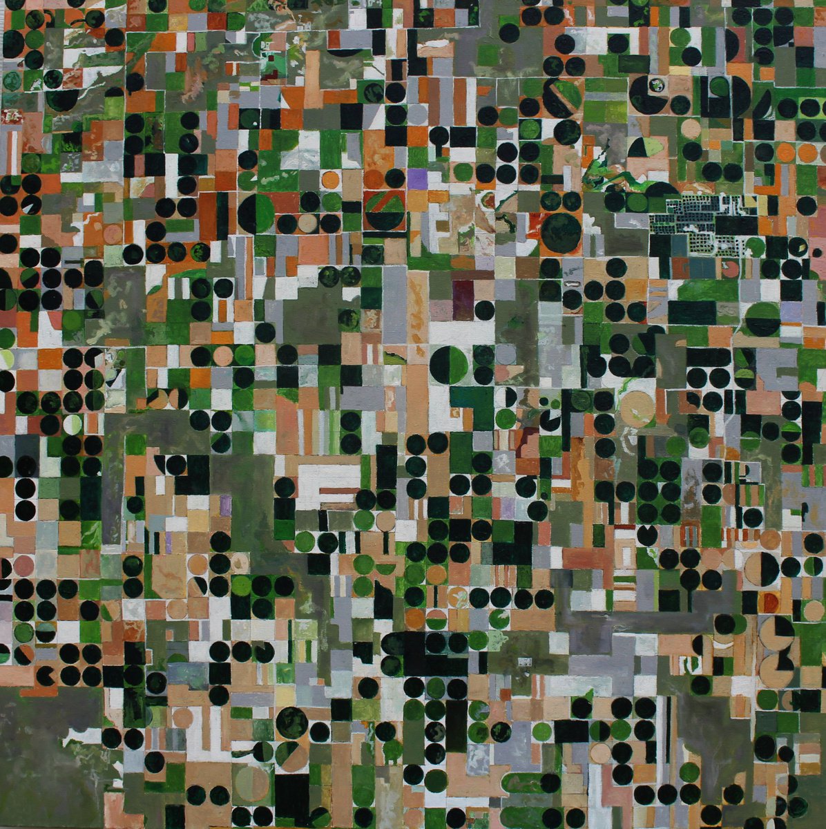 Photorealistic Landscape Oil Painting By Ken Vrana, 36 X 36", As Far As The Eye Can See, Original Artwork