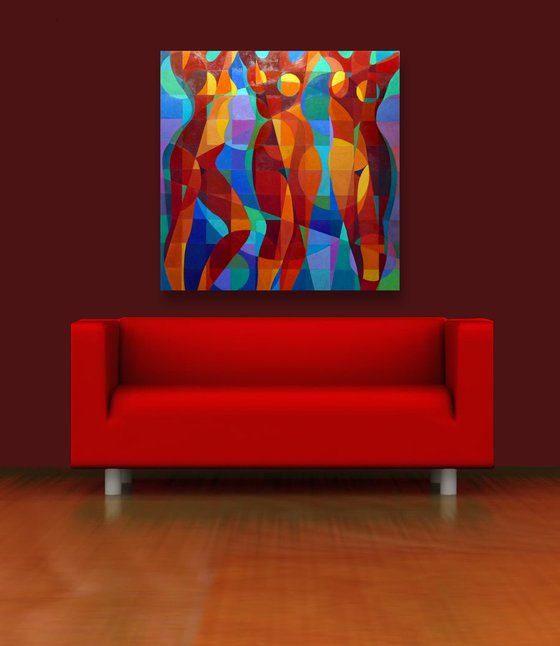 THREE NUDES DANCING ii