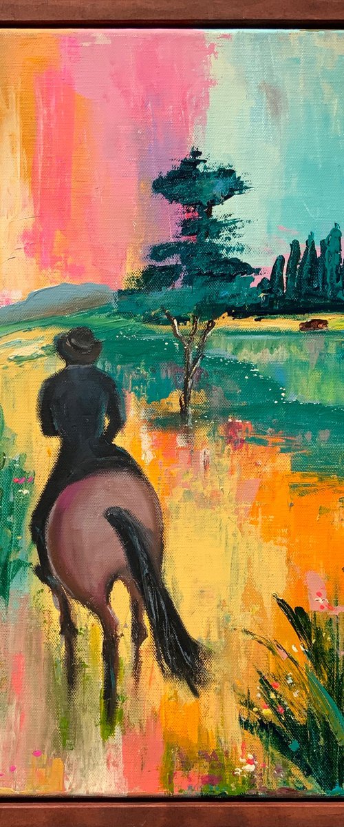 Sunset walk by the River by Hiranya R