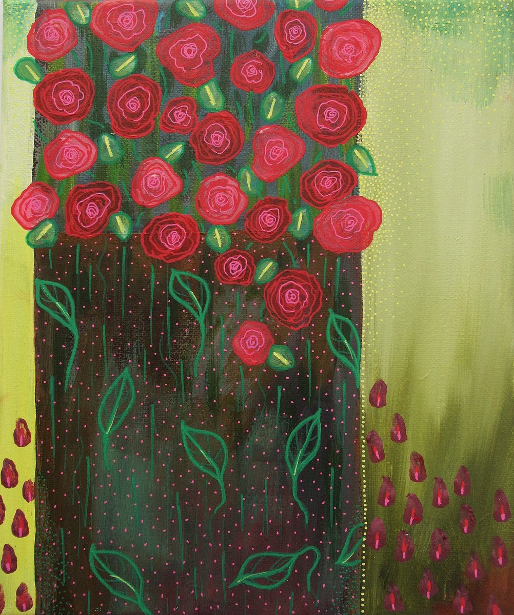 Small Red Roses by Bea Roberts